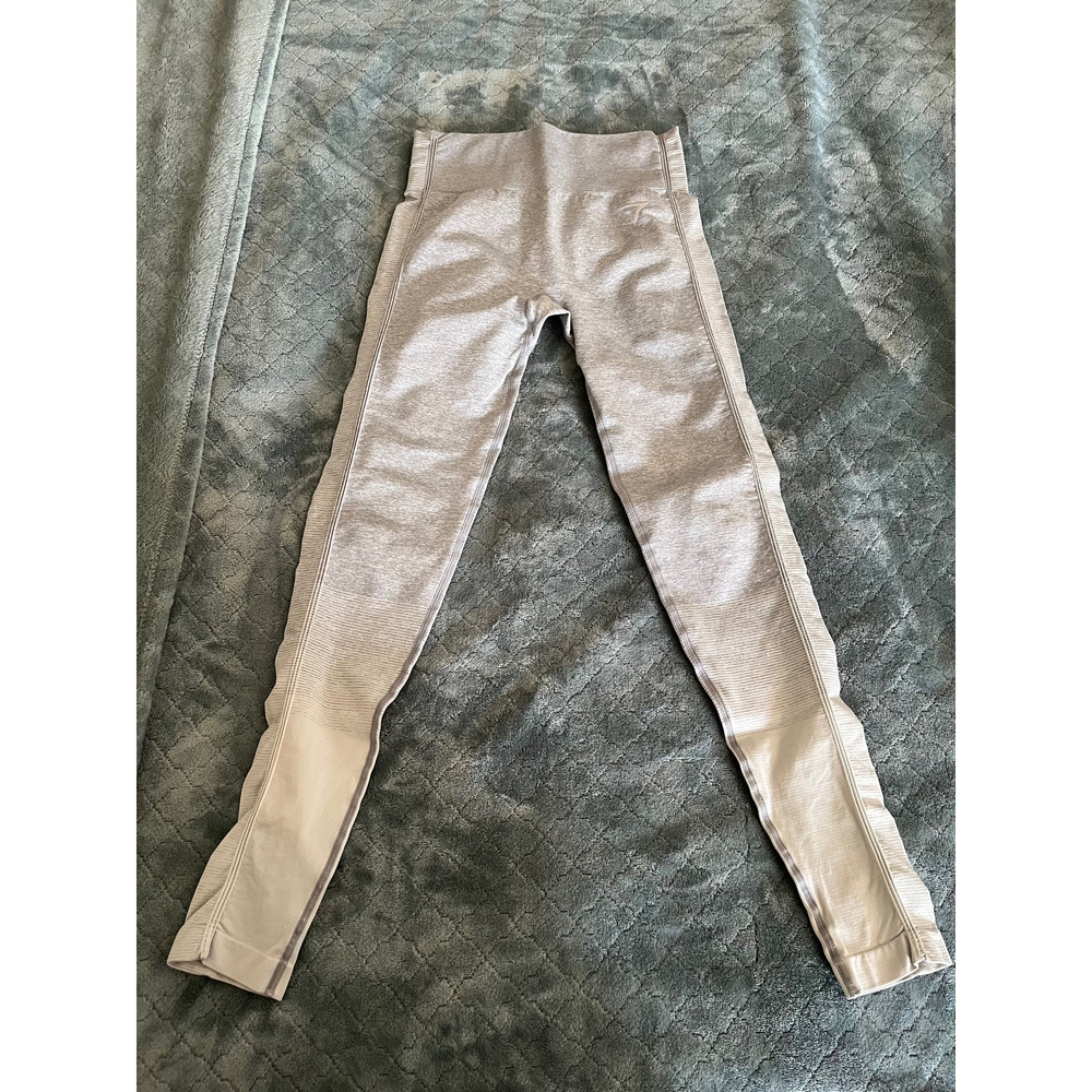 Gymshark Vital Seamless Leggings Grey Marl High Waisted Ombre Workout Yoga